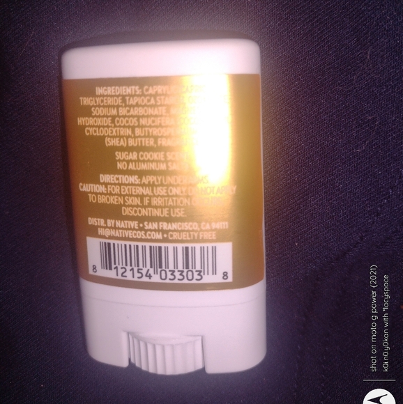 Native Solid Deodorant Holiday Sugar Cookie .35 Oz Trial Travel Size Mini - Picture 3 of 3